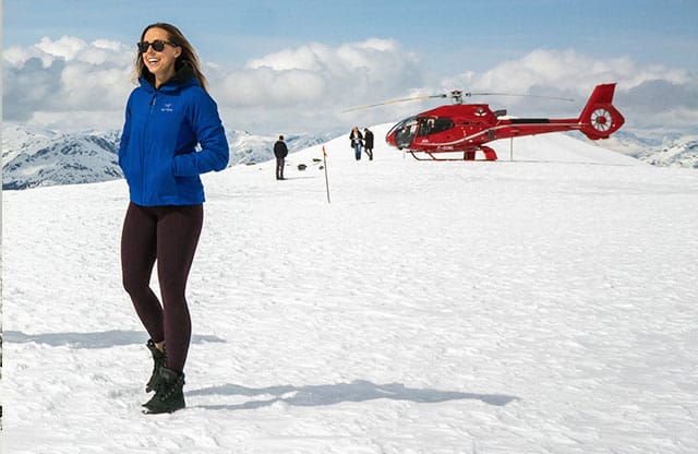 Heli sightseeing and glacier landing