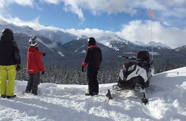 Snowmobiling
