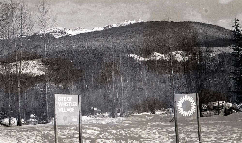 The site that is Whistler Village today